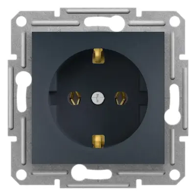 EPH2900171 - Asfora Side-earth Socket Outlet Anth - Schneider Electric