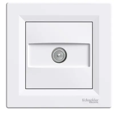 EPH3202121 - Asfora Tv Socket Ending 1db White Diy - Schneider Electric