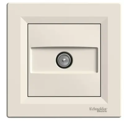 EPH3202123 - Asfora Tv Socket Ending 1db Cream Diy - Schneider Electric
