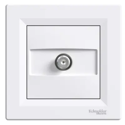 EPH3700121 - Asfora Sat Socket Ending 1db White - Schneider Electric