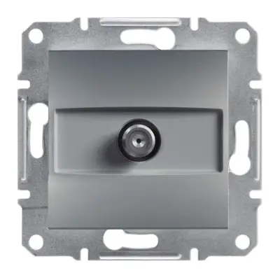 EPH3700162 - Asfora Sat Socket Ending 1db Steel - Schneider Electric