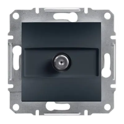 EPH3700271 - Asfora Sat Priz Gecisli 1db Antrasit - Schneider Electric