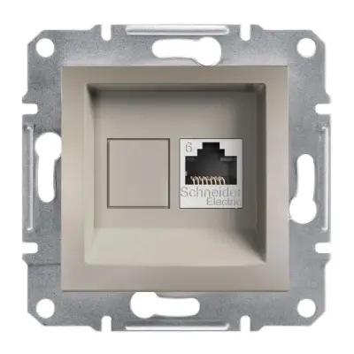 EPH4700169 - Asfora Rj45 Cat6 Utp Data Socket Bronz - Schneider Electric