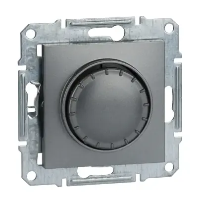 EPH5401162 - Asfora Volume Control Socket Steel - Schneider Electric