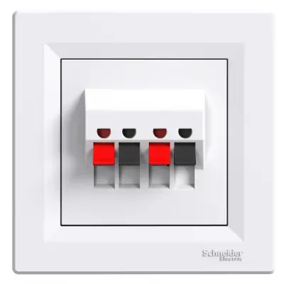 EPH5700121 - Asfora 2xloudspeaker Outlet White - Schneider Electric