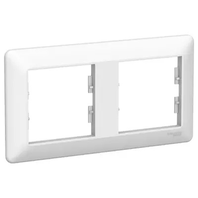 EPH5805221 - Asfora Em 2-gang Horizontal Frame White - Schneider Electric