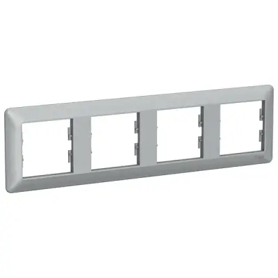 EPH5805461 - Asfora Em 4-gang Horizontal Frame Alum - Schneider Electric