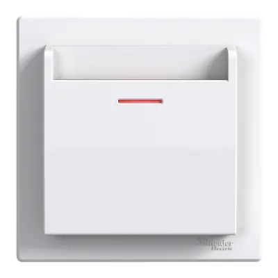 EPH6370521 - Key Card Switch W/o Insert W/o Frame, Wh - Schneider Electric