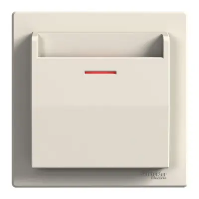 EPH6370523 - Asfora Key Card Sw. W/o Insert Cream - Schneider Electric