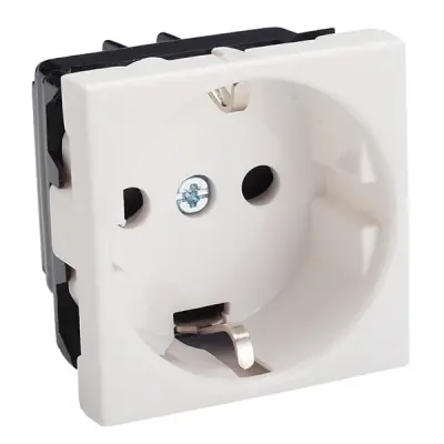 ETK21045ER - 45x45 Side-e. Socket Out. Red - Schneider Electric