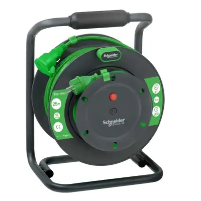 IMT33151 - Ext. Lead 25m Ho5vvf 3g1.5 Ip44 Schuko - Schneider Electric