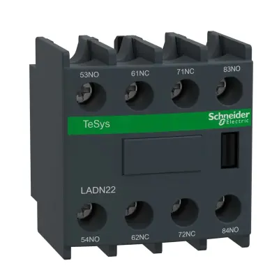 LADN22 - Tesys D Aux Contacts Block 2no+2nc Screw - Schneider Electric