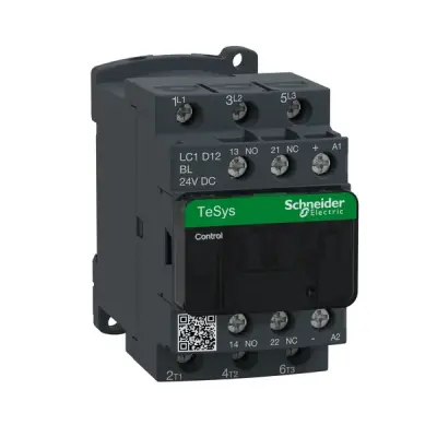 LC1D12BL - Tesys D Contactor 3p Ac3 12a 24v Dc Coil - Schneider Electric