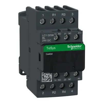 LC1D258BL - 4p Contactor 40a Ac-1 (2no 2nc) 24vdc Lc - Schneider Electric