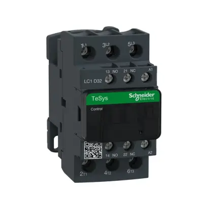 LC1D32N7 - 3p Cont 32a Ac3 15kw 1no1nc 415vac Coil. - Schneider Electric