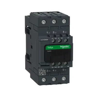 LC1D50AM7 - Tesys D Contactor 3p Ac3 50a 220v Ac Coi - Schneider Electric