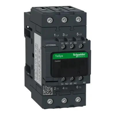 LC1D50AV7 - Tesys D Contactor 3p Ac3 50a 400v Ac Coi - Schneider Electric