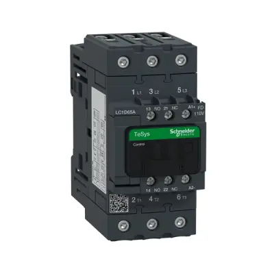 LC1D65AFD - Tesys D Contactor 3p Ac3 65a 110v Dc Coi - Schneider Electric