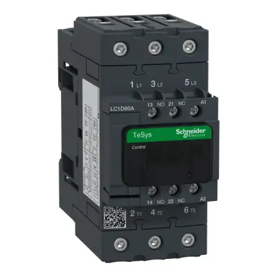 LC1D80AM7 - 3p Evlk Contactor 80a 37kw Ac3 220vac - Schneider Electric