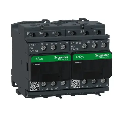 LC2D18BD - Rev Magnetic Contctr 18a 440v Ac3 Tp 24v - Schneider Electric