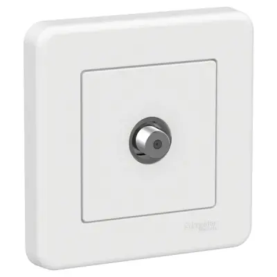 LNA3700121 - Leona Sat Intermediate 4db Socket White - Schneider Electric