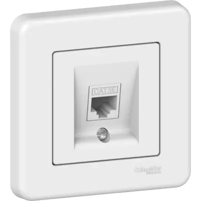 LNA4300121 - Leona Rj45 Data Socket Cat5e Utp White - Schneider Electric