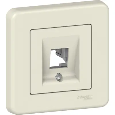 LNA4301123 - Leona Data Socket Cover Cream - Schneider Electric