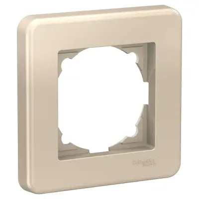 LNA5800124 - Leona 1-gang Frame Metallic Beige - Schneider Electric