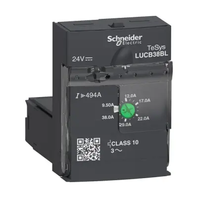 LUCB38BL - Adv Control Cl10 3ph 9,5-38a 24vdc - Schneider Electric