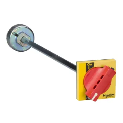 LV431051 - Extended Front Rotary Handle - Red/yello - Schneider Electric