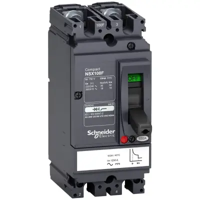 LV438592 - Dc Circuit Breakernsx100f 16a 2p 36ka Ac - Schneider Electric