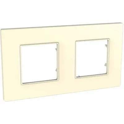 MGU2.704.25 - Unica Quadro 2g Frame Ivory - Schneider Electric