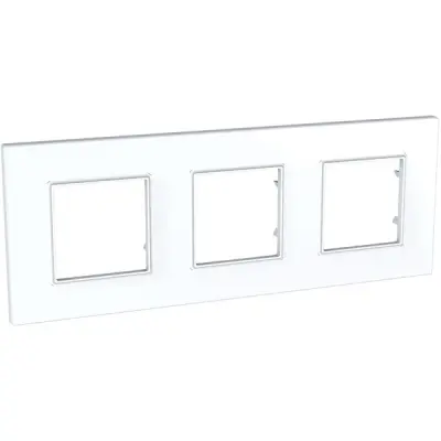 MGU2.706.18 - Unica Quadro 3g Frame White - Schneider Electric