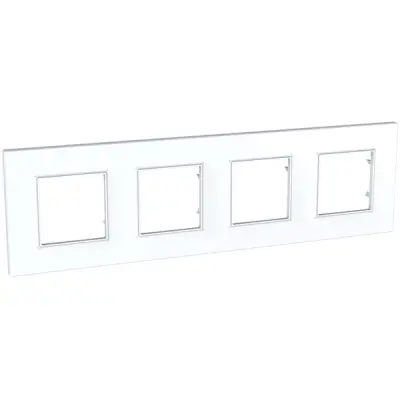 MGU2.708.18 - Unica Quadro 4g Frame White - Schneider Electric