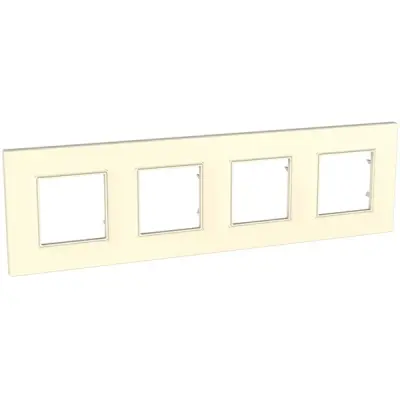 MGU2.708.25 - Unica Quadro 4g Frame Ivory - Schneider Electric