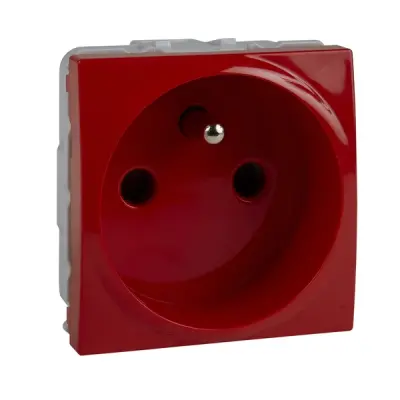 MGU3.039.03 - Unica Pin-e. S.o. W/ Shut. 2m Red - Schneider Electric