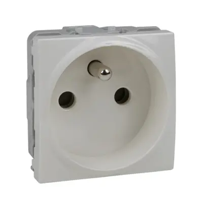 MGU3.039.25 - Unica Pin-e. S.o. W/ Shut. 2m Ivory - Schneider Electric