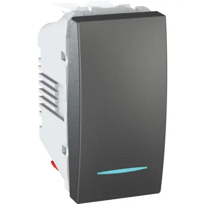 MGU3.103.12N - Unica Two-way Sw. W/loc.light 1m Grpht - Schneider Electric