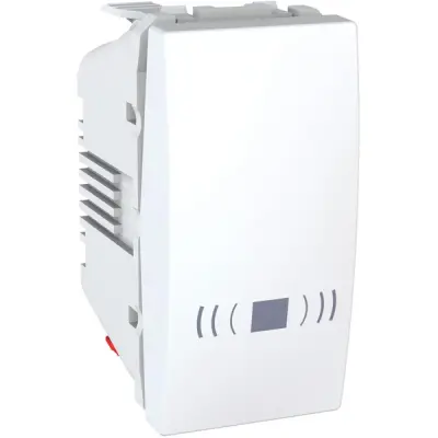 MGU3.106.18C - Unica Push-button W/ Bell Sym. 1m White - Schneider Electric