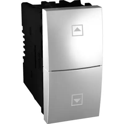 MGU3.107T.30 - Unica Blind Push-button 1m Alum - Schneider Electric