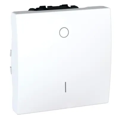 MGU3.262.18 - Unica Double-pole Switch 16a White - Schneider Electric
