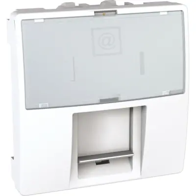 MGU3.421.18 - Unica Rj45 Data Socket Cat5e Utp 2m Whte - Schneider Electric