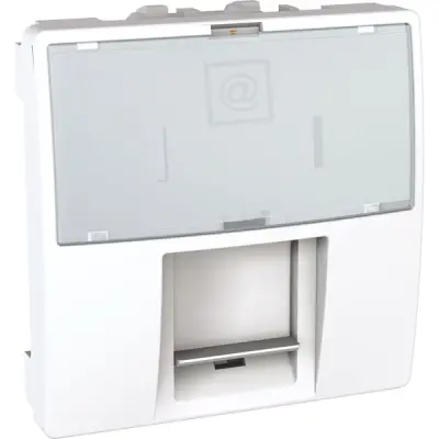 MGU3.425.18 - Unica Rj45 Data Socket Cat6 Utp 2m White - Schneider Electric