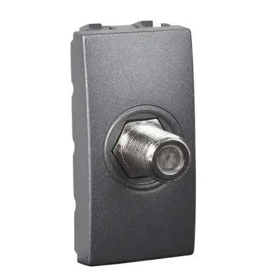 MGU3.468.12 - Unica Tv/sat Socket F-conn. 1m Graphite - Schneider Electric