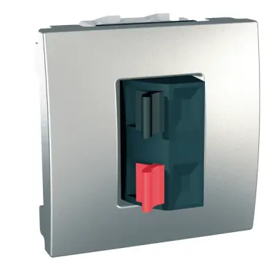 MGU3.486.30 - Unica Loudspeaker Socket 2m Alum - Schneider Electric