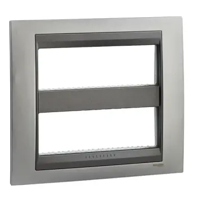 MGU49.426.238 - Unica Top Frame 2x6m Glossy Chrome-grph - Schneider Electric