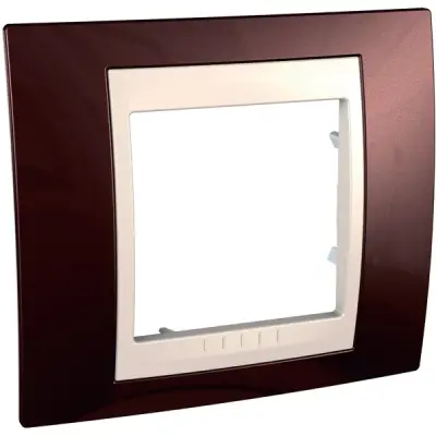 MGU6.002.551 - Unica Plus 1g Frame Terrakota-ivory - Schneider Electric