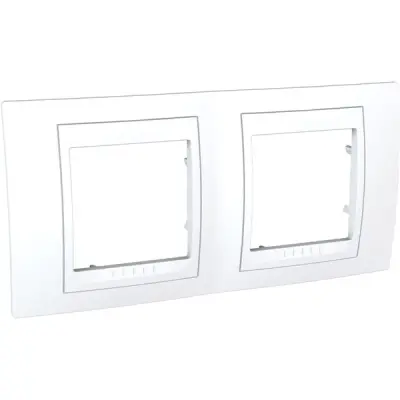 MGU6.004.18 - Unica Plus 2g Frame White - Schneider Electric