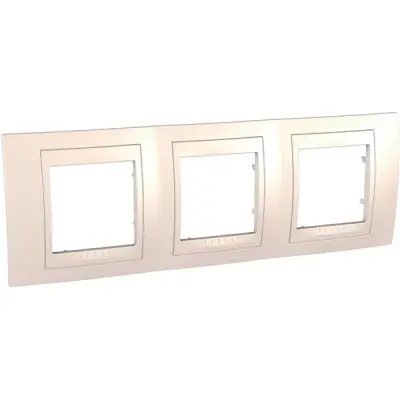 MGU6.006.25 - Unica Plus 3g Frame Ivory - Schneider Electric