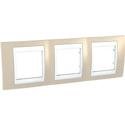 MGU6.006.867 - Unica Plus 3g Frame Sand-white - Schneider Electric